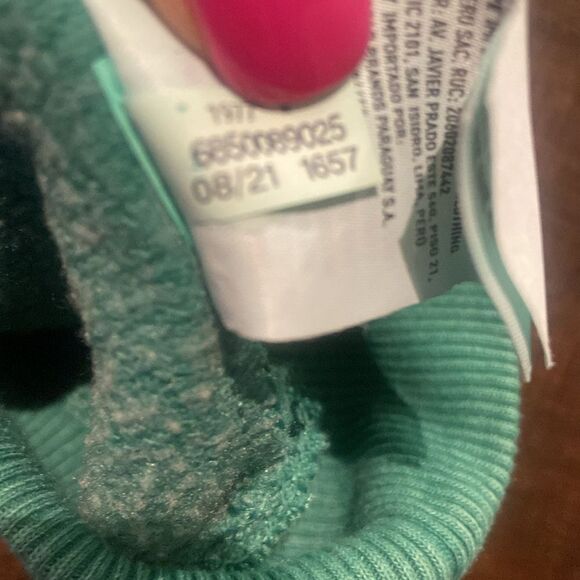 American Eagle Green women’s Sweatshirt with Happiness Embroidered on neckline M - Picture 6 of 8